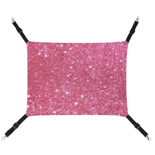 BVKWNTSA Geeignet für alle Jahreszeiten! Segeltuch mit glitzerndem rosa Glitzer-Druck, Haustierhängematte, hängendes Katzen- und Hundebett, atmungsaktiv und bequem, unverzichtbar BVKWNTSA Geeignet für alle Jahreszeiten! Segeltuch mit glitzerndem rosa Glitzer-Druck, Haustierhängematte, hängendes Katzen- und Hundebett, atmungsaktiv und bequem, unverzichtbar von BVKWNTSA