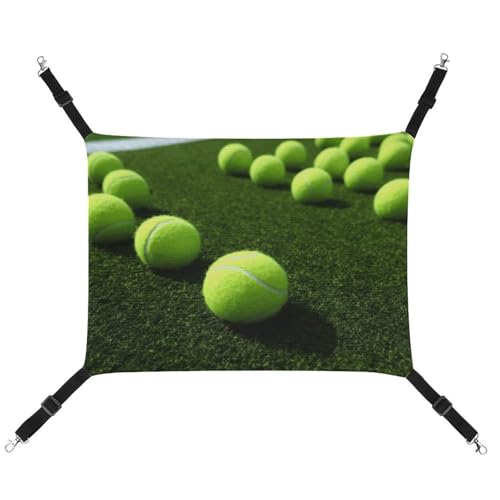 BVKWNTSA Geeignet für alle Jahreszeiten! Tennisbälle aus Segeltuch auf Tennisgrasplatz, bedruckte Haustierhängematte, hängendes Katzen- und Hundebett, atmungsaktiv und bequem BVKWNTSA Geeignet für alle Jahreszeiten! Tennisbälle aus Segeltuch auf Tennisgrasplatz, bedruckte Haustierhängematte, hängendes Katzen- und Hundebett, atmungsaktiv und bequem von BVKWNTSA