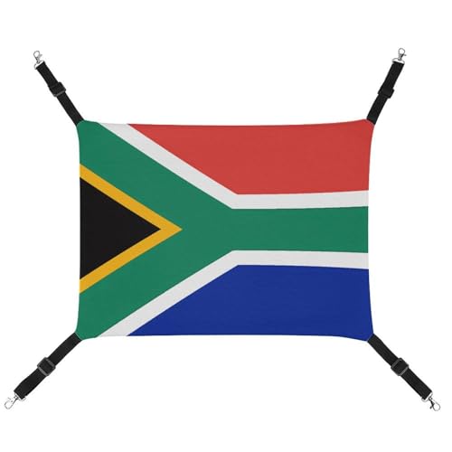 BVKWNTSA Geeignet für alle Jahreszeiten. Bedruckte Haustierhängematte mit Südafrika-Flagge, hängendes Katzen- und Hundebett, atmungsaktiv und bequem BVKWNTSA Geeignet für alle Jahreszeiten. Bedruckte Haustierhängematte mit Südafrika-Flagge, hängendes Katzen- und Hundebett, atmungsaktiv und bequem von BVKWNTSA