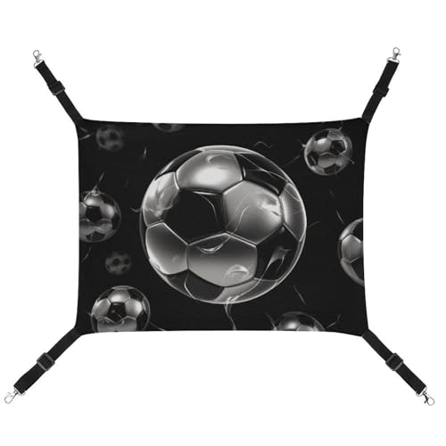 BVKWNTSA Geeignet für alle Jahreszeiten. Segeltuch-Fußball-Hängematte, hängendes Katzen- und Hundebett, atmungsaktiv und bequem, Schwarz BVKWNTSA Geeignet für alle Jahreszeiten. Segeltuch-Fußball-Hängematte, hängendes Katzen- und Hundebett, atmungsaktiv und bequem, Schwarz von BVKWNTSA