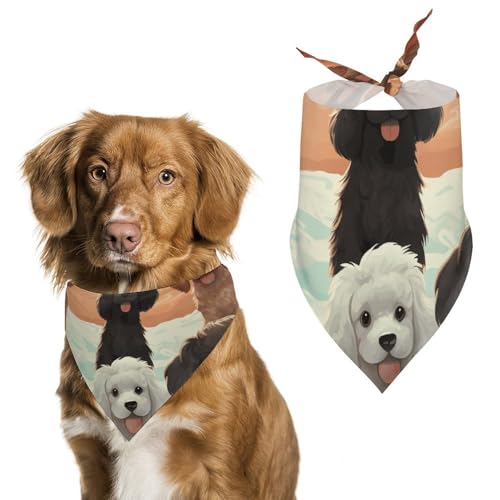 Hundehalstuch, Einheitsgröße, bedruckt, PPolyester, für Jungen und Mädchen, waschbar, geeignet für Jungen und Mädchen im Freien Hundehalstuch, Einheitsgröße, bedruckt, PPolyester, für Jungen und Mädchen, waschbar, geeignet für Jungen und Mädchen im Freien von BVKWNTSA