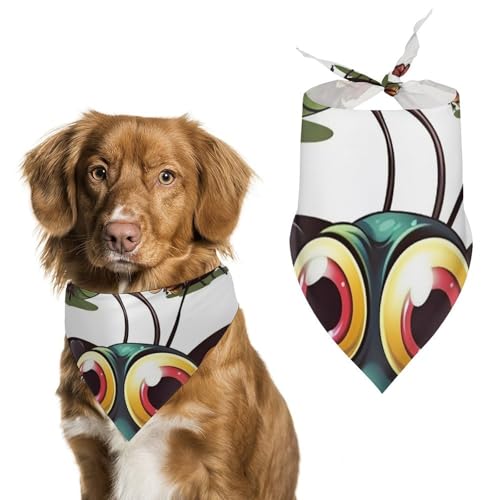 Hundehalstuch, Einheitsgröße, bedruckt, PPolyester, für Jungen und Mädchen, waschbar, geeignet für Jungen und Mädchen im Freien Hundehalstuch, Einheitsgröße, bedruckt, PPolyester, für Jungen und Mädchen, waschbar, geeignet für Jungen und Mädchen im Freien von BVKWNTSA