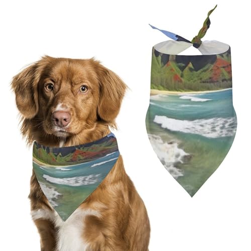 Hundehalstuch, Einheitsgröße, bedruckt, PPolyester, für Jungen und Mädchen, waschbar, geeignet für Jungen und Mädchen im Freien Hundehalstuch, Einheitsgröße, bedruckt, PPolyester, für Jungen und Mädchen, waschbar, geeignet für Jungen und Mädchen im Freien von BVKWNTSA