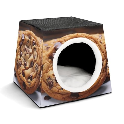 Leichte Reisebox Hundehütte Indoor & Outdoor Chocolate Cookie Printed Indoor Dog House with Washable Plush Cushion Suitable for Dogs & Cats Leichte Reisebox Hundehütte Indoor & Outdoor Chocolate Cookie Printed Indoor Dog House with Washable Plush Cushion Suitable for Dogs & Cats von BVKWNTSA