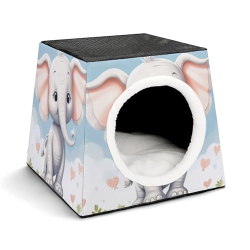 Leichte Reisebox Hundehütte Indoor & Outdoor Cute Elephant1 Printed Indoor Dog House with Washable Plush Cushion Suitable for Dogs & Cats Leichte Reisebox Hundehütte Indoor & Outdoor Cute Elephant1 Printed Indoor Dog House with Washable Plush Cushion Suitable for Dogs & Cats von BVKWNTSA
