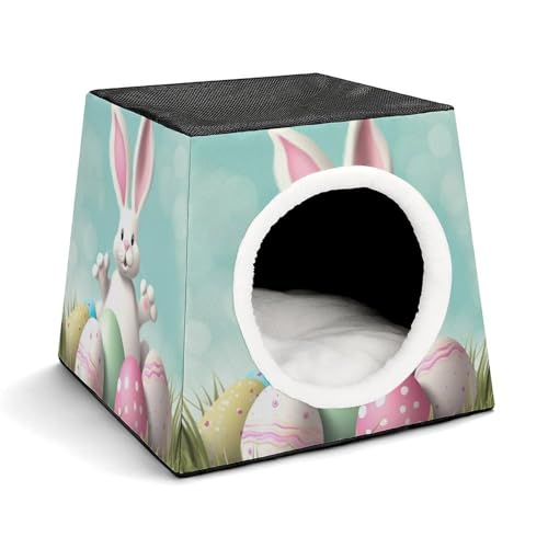 Leichte Reisebox Hundehütte Indoor & Outdoor Happy Easter Eggs Bunny Tail1 Bedruckte Indoor Hundehütte mit waschbarem Plüschkissen, geeignet für Hunde & Katzen Leichte Reisebox Hundehütte Indoor & Outdoor Happy Easter Eggs Bunny Tail1 Bedruckte Indoor Hundehütte mit waschbarem Plüschkissen, geeignet für Hunde & Katzen von BVKWNTSA