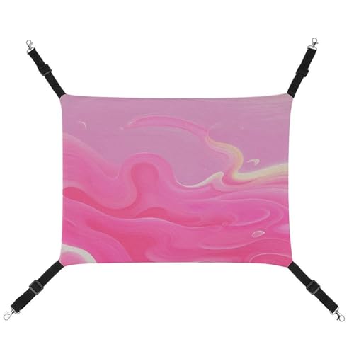BVNMT Haustier-Hängematte aus Segeltuch mit Farbverlauf, atmungsaktiv und faltbar, für Katzen, Hunde und kleine Haustiere, ideal für Zuhause, Reisen und Haustierkrankenhaus – 42 x 33 x 20 cm von BVNMT