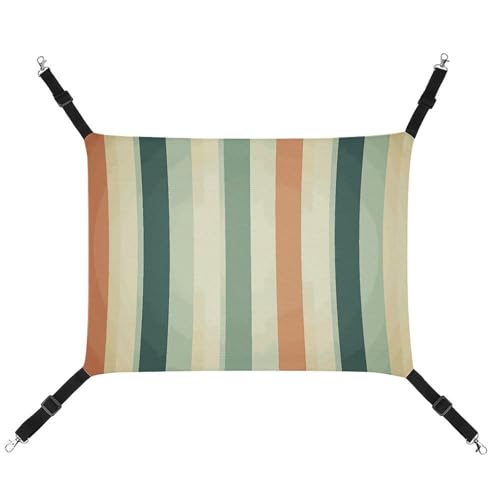 BVNMT Haustier-Hängematte im Retro-Stil, gestreift, bedruckt, atmungsaktiv, faltbar, für Katzen, Hunde und kleine Haustiere, ideal für Zuhause, Reisen und Haustierkrankenhaus, 42 x 33 x 20 cm BVNMT Haustier-Hängematte im Retro-Stil, gestreift, bedruckt, atmungsaktiv, faltbar, für Katzen, Hunde und kleine Haustiere, ideal für Zuhause, Reisen und Haustierkrankenhaus, 42 x 33 x 20 cm von BVNMT