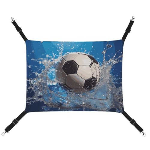 BVNMT Haustier-Hängematte mit Fußball-Motiv, wasserbedruckt, atmungsaktiv, faltbar, für Katzen, Hunde und kleine Haustiere, ideal für Zuhause, Reisen und Haustierkrankenhaus, 42 x 33 x 20 cm BVNMT Haustier-Hängematte mit Fußball-Motiv, wasserbedruckt, atmungsaktiv, faltbar, für Katzen, Hunde und kleine Haustiere, ideal für Zuhause, Reisen und Haustierkrankenhaus, 42 x 33 x 20 cm von BVNMT