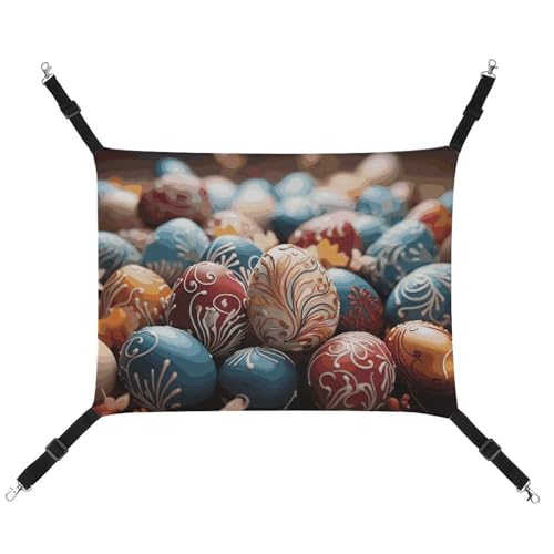 BVNMT Haustierhängematte aus bedrucktem Segeltuch, atmungsaktiv und faltbar, für Katzen, Hunde und kleine Haustiere, ideal für Zuhause, Reisen und Haustierkrankenhaus – 42 x 33 x 20 cm von BVNMT