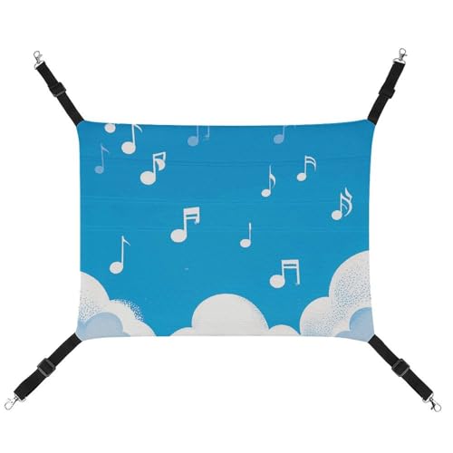 BVNMT Haustierhängematte aus bedrucktem Segeltuch mit Musiknoten-Motiv, atmungsaktiv und faltbar, für Katzen, Hunde und kleine Haustiere, ideal für Zuhause, Reisen und Haustierkrankenhaus – 42 x 33 x BVNMT Haustierhängematte aus bedrucktem Segeltuch mit Musiknoten-Motiv, atmungsaktiv und faltbar, für Katzen, Hunde und kleine Haustiere, ideal für Zuhause, Reisen und Haustierkrankenhaus – 42 x 33 x von BVNMT