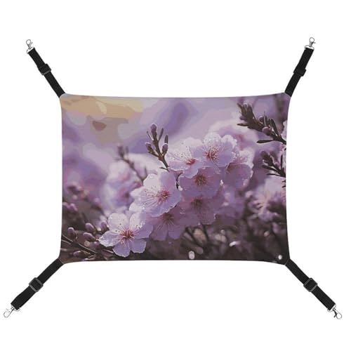BVNMT Haustierhängematte mit Kirschblüten-Motiv, atmungsaktiv und faltbar, für Katzen, Hunde und kleine Haustiere, ideal für Zuhause, Reisen und Haustierkrankenhaus, 42 x 33 x 20 cm, Rosa BVNMT Haustierhängematte mit Kirschblüten-Motiv, atmungsaktiv und faltbar, für Katzen, Hunde und kleine Haustiere, ideal für Zuhause, Reisen und Haustierkrankenhaus, 42 x 33 x 20 cm, Rosa von BVNMT