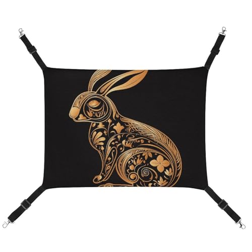 BVNMT Kaninchen-Ikone, bedruckte Leinen-Haustier-Hängematte – atmungsaktiv und faltbar für Katzen, Hunde und kleine Haustiere – ideal für Zuhause, Reisen und Haustierkrankenhaus – 42 x 33 x 20 cm BVNMT Kaninchen-Ikone, bedruckte Leinen-Haustier-Hängematte – atmungsaktiv und faltbar für Katzen, Hunde und kleine Haustiere – ideal für Zuhause, Reisen und Haustierkrankenhaus – 42 x 33 x 20 cm von BVNMT