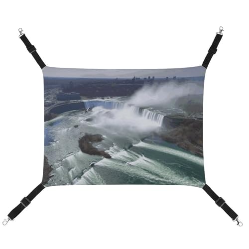 BVNMT Niagara Falls bedruckte Haustierhängematte aus Segeltuch – atmungsaktiv und faltbar für Katzen, Hunde und kleine Haustiere – ideal für Zuhause, Reisen und Haustierkrankenhaus – 42 x 33 x 20 cm BVNMT Niagara Falls bedruckte Haustierhängematte aus Segeltuch – atmungsaktiv und faltbar für Katzen, Hunde und kleine Haustiere – ideal für Zuhause, Reisen und Haustierkrankenhaus – 42 x 33 x 20 cm von BVNMT