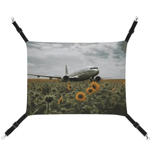 BVNMT Plane fliegt zum Sonnenblumenfeld, bedruckte Leinen-Haustier-Hängematte – atmungsaktiv und faltbar für Katzen, Hunde und kleine Haustiere – ideal für Zuhause, Reisen und Haustierkrankenhaus – 42 BVNMT Plane fliegt zum Sonnenblumenfeld, bedruckte Leinen-Haustier-Hängematte – atmungsaktiv und faltbar für Katzen, Hunde und kleine Haustiere – ideal für Zuhause, Reisen und Haustierkrankenhaus – 42 von BVNMT