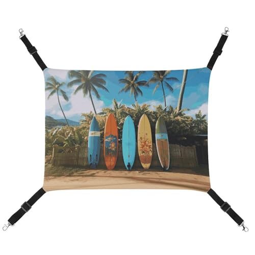 BVNMT Surf's Up Haustierhängematte aus bedrucktem Segeltuch, atmungsaktiv und faltbar, für Katzen, Hunde und kleine Haustiere, ideal für Zuhause, Reisen und Haustierkrankenhaus – 42 x 33 x 20 cm BVNMT Surf's Up Haustierhängematte aus bedrucktem Segeltuch, atmungsaktiv und faltbar, für Katzen, Hunde und kleine Haustiere, ideal für Zuhause, Reisen und Haustierkrankenhaus – 42 x 33 x 20 cm von BVNMT