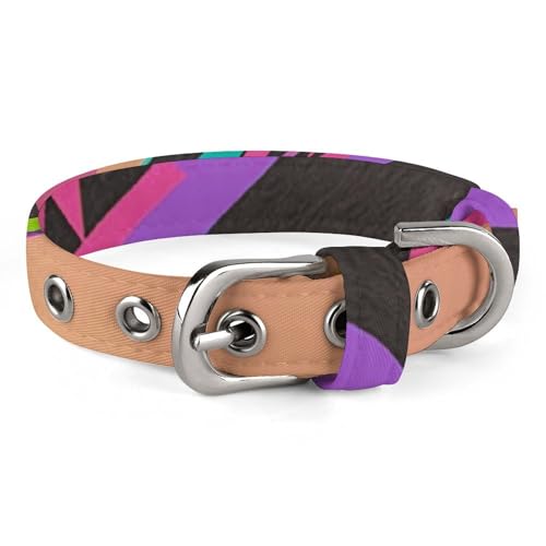 Verstellbares 3D-Hundehalsband, bunt, Skateboarding, Haustier-Halsband für kleine, mittelgroße Hunde und Katzen von BVNMT