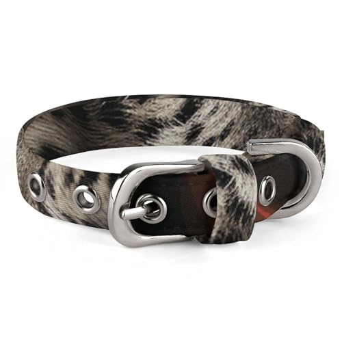 Verstellbares Hundehalsband, Flagge mit Leopardenmuster, für kleine, mittelgroße Hunde und Katzen Verstellbares Hundehalsband, Flagge mit Leopardenmuster, für kleine, mittelgroße Hunde und Katzen von BVNMT