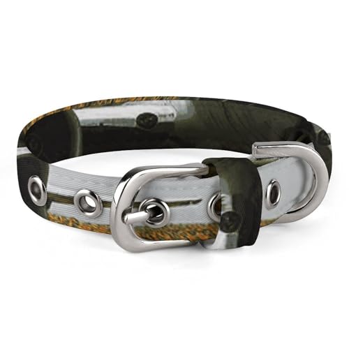 Verstellbares Hundehalsband, Flugzeug fliegt zum Sonnenblumenfeld, Haustierhalsband für kleine, mittelgroße Hunde und Katzen Verstellbares Hundehalsband, Flugzeug fliegt zum Sonnenblumenfeld, Haustierhalsband für kleine, mittelgroße Hunde und Katzen von BVNMT