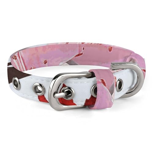 Verstellbares Hundehalsband, Pflaumenblüte, Haustierhalsband für kleine, mittelgroße Hunde und Katzen von BVNMT