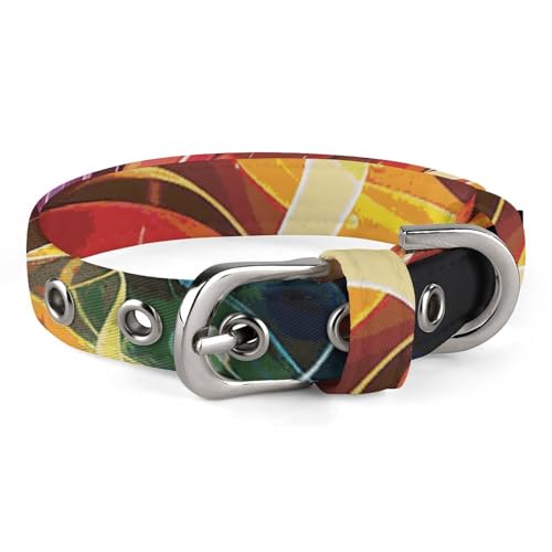 Verstellbares Hundehalsband, Regenbogen-Musiknoten, Melodie, Haustierhalsband für kleine, mittelgroße Hunde und Katzen Verstellbares Hundehalsband, Regenbogen-Musiknoten, Melodie, Haustierhalsband für kleine, mittelgroße Hunde und Katzen von BVNMT
