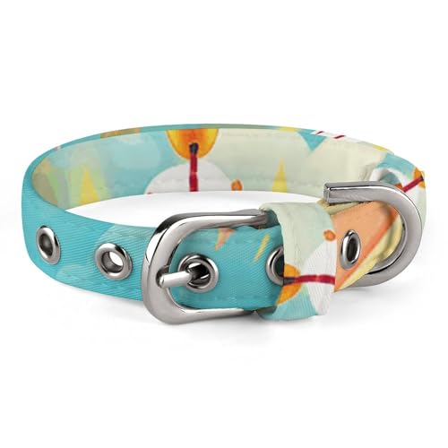 Verstellbares Hundehalsband, Regenbogenfarben, Geburtstags-Haustierhalsband für kleine, mittelgroße Hunde und Katzen Verstellbares Hundehalsband, Regenbogenfarben, Geburtstags-Haustierhalsband für kleine, mittelgroße Hunde und Katzen von BVNMT