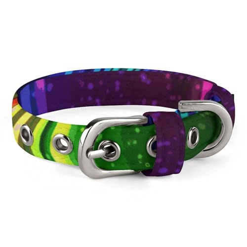 Verstellbares Hundehalsband, Regenbogenfarben, Neonfarben, für kleine, mittelgroße Hunde und Katzen Verstellbares Hundehalsband, Regenbogenfarben, Neonfarben, für kleine, mittelgroße Hunde und Katzen von BVNMT