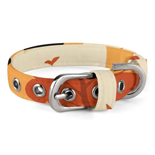 Verstellbares Hundehalsband, Silhouette, Illustration von Hirsch und Reh, Haustierhalsband für kleine, mittelgroße Hunde und Katzen Verstellbares Hundehalsband, Silhouette, Illustration von Hirsch und Reh, Haustierhalsband für kleine, mittelgroße Hunde und Katzen von BVNMT