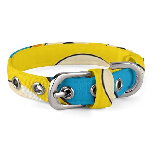 Verstellbares Hundehalsband, gelb, U-Boot-Haustierhalsband für kleine, mittelgroße Hunde und Katzen Verstellbares Hundehalsband, gelb, U-Boot-Haustierhalsband für kleine, mittelgroße Hunde und Katzen von BVNMT