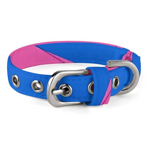 Verstellbares Hundehalsband, hellblau und grün, für kleine, mittelgroße Hunde und Katzen Verstellbares Hundehalsband, hellblau und grün, für kleine, mittelgroße Hunde und Katzen von BVNMT
