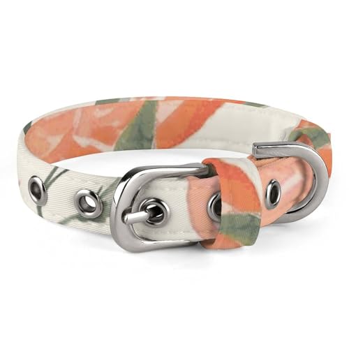 Verstellbares Hundehalsband, pfirsichfarben, Pfingstrose, Haustierhalsband für kleine, mittelgroße Hunde und Katzen Verstellbares Hundehalsband, pfirsichfarben, Pfingstrose, Haustierhalsband für kleine, mittelgroße Hunde und Katzen von BVNMT