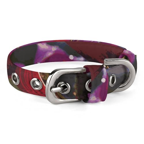 Verstellbares Hundehalsband, violett, Morning Glory für kleine, mittelgroße Hunde und Katzen Verstellbares Hundehalsband, violett, Morning Glory für kleine, mittelgroße Hunde und Katzen von BVNMT