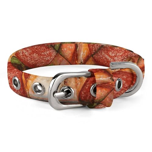 Verstellbares Hundehalsband "I Love Pizza" für kleine, mittelgroße Hunde und Katzen von BVNMT