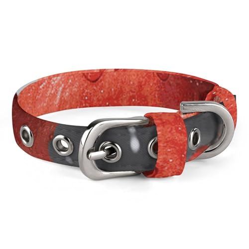 Verstellbares Hundehalsband mit Granatapfel-Motiv, für kleine, mittelgroße Hunde und Katzen Verstellbares Hundehalsband mit Granatapfel-Motiv, für kleine, mittelgroße Hunde und Katzen von BVNMT