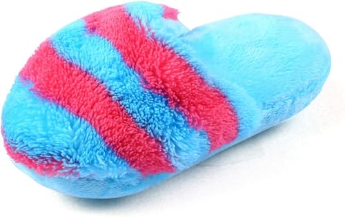 BWESOO Rose Red Blue Cute Pet Puppy Dog Cat Slipper Shape Plush Slipper Sound Pet Toy Pet Dog Chew Toys Dog Squeak Plush Toys Slipper Shape Tooth Cleaning Chew Play Toy Dog Chew Toys von BWESOO