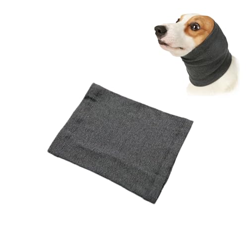 Beruhigende Snoods für Hunde, Hunde-Schlauchschal, Halswärmer und Ohrenschützer für Hunde Lärmschutz, Beruhigend für Haustiere Ohrenklappe Kopfwickel,Reduziert Lärm Ohrenschild (M) von BWLEANSY