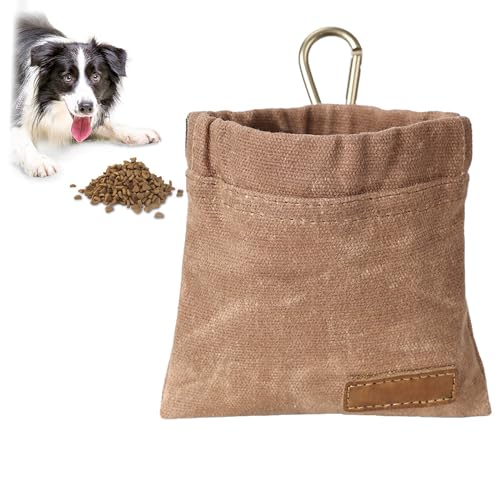 Leckerlibeutel für Hunde, Tragbare Futterbeutel Hundetraining für Hunde für Hundetraining, Hände-freie Hundespaziergangstasche Snackbeutel, Hundefutter-Spender mit Karabiner Leckerlitasche (Braun) Leckerlibeutel für Hunde, Tragbare Futterbeutel Hundetraining für Hunde für Hundetraining, Hände-freie Hundespaziergangstasche Snackbeutel, Hundefutter-Spender mit Karabiner Leckerlitasche (Braun) von BWLEANSY