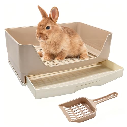 BWOGUE Große Kaninchentoilette, Töpfchentrainer, Eckbettwäsche mit Schublade, größere Haustierpfanne für Erwachsene Meerschweinchen, Kaninchen, Hamster, Chinchilla, Frettchen, Galesaur, Kleintiere BWOGUE Große Kaninchentoilette, Töpfchentrainer, Eckbettwäsche mit Schublade, größere Haustierpfanne für Erwachsene Meerschweinchen, Kaninchen, Hamster, Chinchilla, Frettchen, Galesaur, Kleintiere von BWOGUE