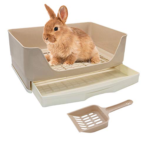 BWOGUE Großes Katzentoilette, Toilette, Töpfchen-Trainer, Eckstreu mit Schublade, größere Haustierpfanne für ausgewachsene Meerschweinchen, Kaninchen, Hamster, Chinchilla, Galesaur, kleine Tiere BWOGUE Großes Katzentoilette, Toilette, Töpfchen-Trainer, Eckstreu mit Schublade, größere Haustierpfanne für ausgewachsene Meerschweinchen, Kaninchen, Hamster, Chinchilla, Galesaur, kleine Tiere von BWOGUE