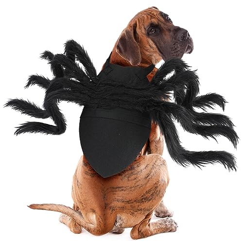 BWOGUE Halloween Pet Costume Spider Cosplay Apparel Dog Cat Spider Costume for Party Costume for Small Medium Dog Costume, Extra Large von BWOGUE