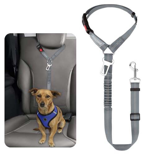 BWOGUE Sicherheitsgurt für Hunde und Katzen, reflektierend, für die Kopfstütze, elastischer Puffer, verstellbar, verhedderungsfrei, Sicherheitsleine, Fahrzeug-Sicherheitsgurt für kleine, mittelgroße BWOGUE Sicherheitsgurt für Hunde und Katzen, reflektierend, für die Kopfstütze, elastischer Puffer, verstellbar, verhedderungsfrei, Sicherheitsleine, Fahrzeug-Sicherheitsgurt für kleine, mittelgroße von BWOGUE