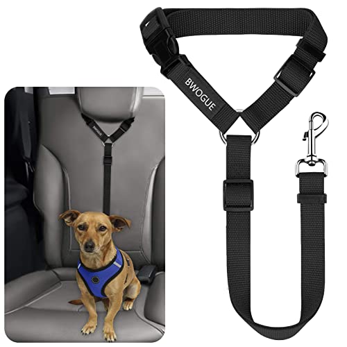 BWOGUE Sicherheitsgurte für Hunde und Katzen, Auto-Kopfstützen, verstellbare Sicherheitsleine, Fahrzeug-Sicherheitsgurt-Geschirr von BWOGUE