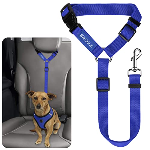 BWOGUE Sicherheitsgurte für Hunde und Katzen, Auto-Kopfstützen, verstellbare Sicherheitsleine, Fahrzeug-Sicherheitsgurt von BWOGUE