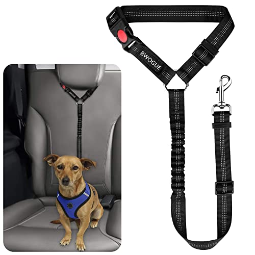 BWOGUE Sicherheitsgurte für Hunde und Katzen, Auto-Kopfstützen, verstellbare Sicherheitsleine, Fahrzeug-Sicherheitsgurt von BWOGUE