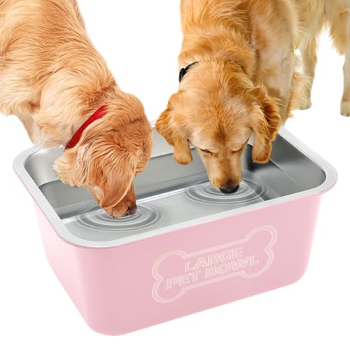 Bwogue Extra großer Wassernapf für große Rassen, robuster Edelstahl-Hundenapf mit hoher Kapazität, Wasser- und Futternäpfe für Hunde, 1 Packung Bwogue Extra großer Wassernapf für große Rassen, robuster Edelstahl-Hundenapf mit hoher Kapazität, Wasser- und Futternäpfe für Hunde, 1 Packung von BWOGUE