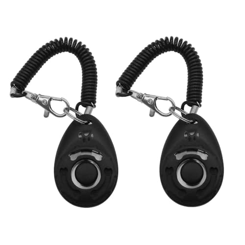BWOOOWE 2 Stück Hunde Clicker Trainings Clicker für Hundeerziehung und Hundetraining Klicker mit Großem Knopf für Hund Katze BWOOOWE 2 Stück Hunde Clicker Trainings Clicker für Hundeerziehung und Hundetraining Klicker mit Großem Knopf für Hund Katze von BWOOOWE