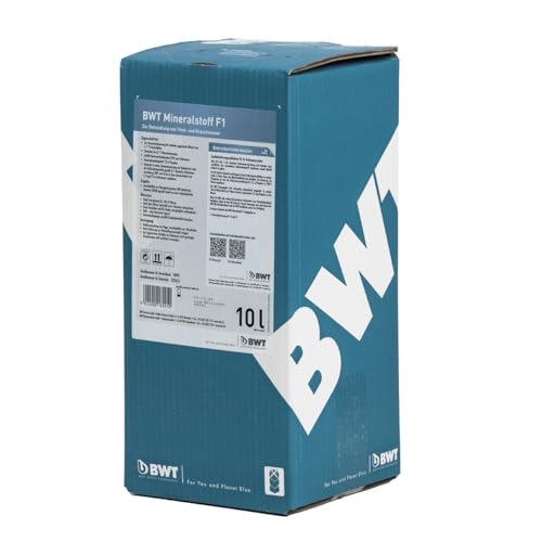 BWT Mineralstoff F1/H1 10l Dosiermittel für Wasserhärte 0–7 °dH | ideal bei weichem Wasser | Mineralstoffe für Trink- und Brauchwasser | zuverlässige Wasseraufbereitung | Kalkschutz und Geräteschutz von BWT