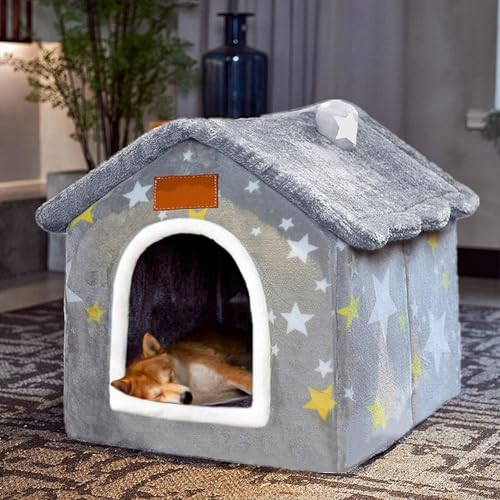 BXEBUI Hundehütte für den Innenbereich, Memory-Schwamm, faltbare Hundehütte, Bettmatte mit Kissen für kleine, mittelgroße und große Hunde, Katzen, Winter, warmes Katzennest, Welpenhöhle, Sofa, BXEBUI Hundehütte für den Innenbereich, Memory-Schwamm, faltbare Hundehütte, Bettmatte mit Kissen für kleine, mittelgroße und große Hunde, Katzen, Winter, warmes Katzennest, Welpenhöhle, Sofa, von BXEBUI