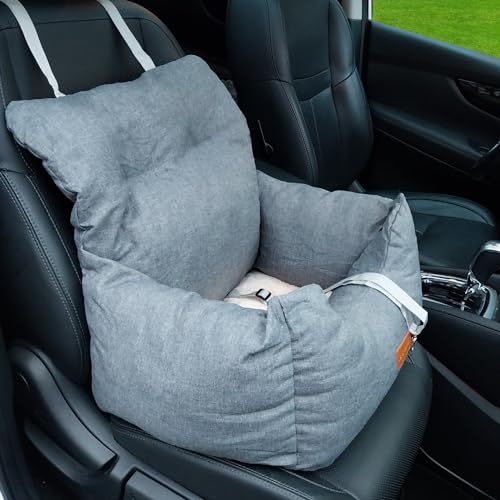 By Cee Cee Autositz Hund Deluxe - Hundekorb Auto mit Gurt - Autokorb Hund - Hundesitz - Autositz - Grau - Luxus-Edition By Cee Cee Autositz Hund Deluxe - Hundekorb Auto mit Gurt - Autokorb Hund - Hundesitz - Autositz - Grau - Luxus-Edition von BY CEE CEE