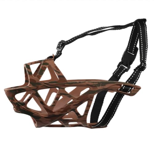 Maulkorb für Hunde, Air Mesh Basket Dog Maulkorb for Hecheln und Trinken Multicolor Mehrere Größen(Dark Green,L) von BYALORTEX
